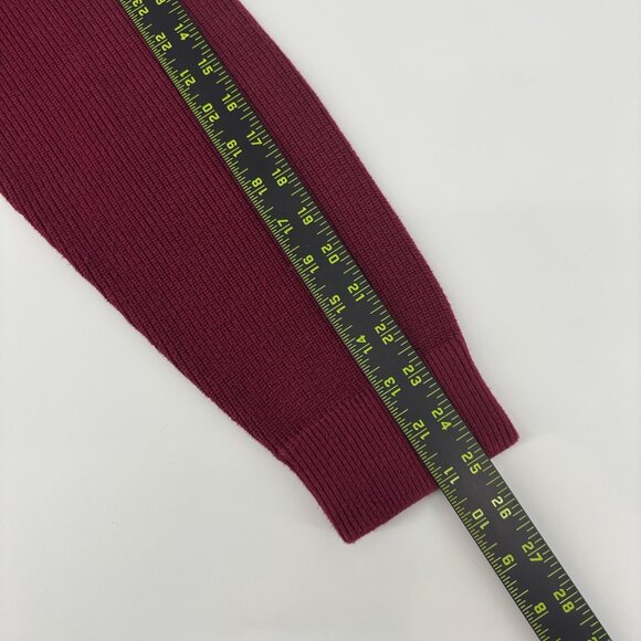 Eddie Bauer Sweater Men’s Red Pullover Crew Neck Knit 100% Cotton Size Large - Picture 7 of 10